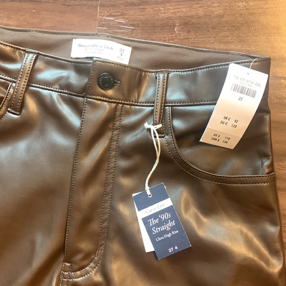 Abercrombie and Fitch Leather Pant NWT - Picture 4 of 4